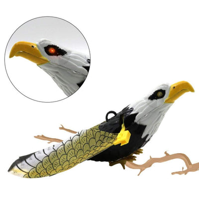 Realistic Sounding Electronic Flying Eagle Sling Led Hovering Hawk Birds Fun Toy (Gray)