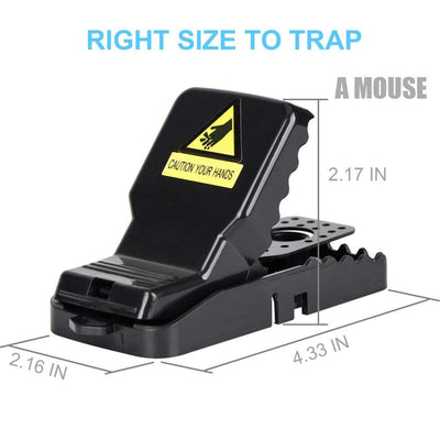 HICI Mouse Trap That Work, Simple Effictive Mice Catcher and Killer, Especially Perfect for Small Rodent - 6 Pack