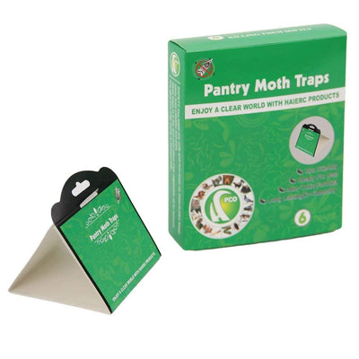 HICI Pantry Common Kitchen Moth Trap Pantry Pest Control Nontoxic, Insecticide & Odor Free (6 Traps)