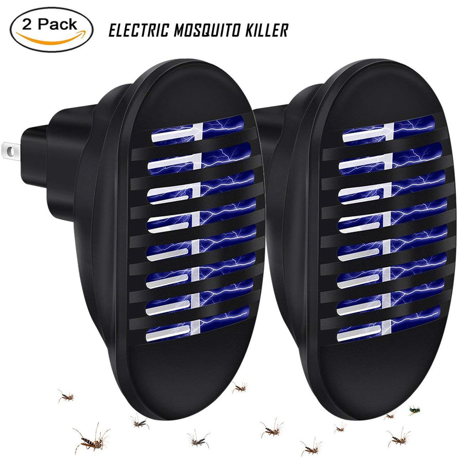 HICI Electric Bug Zapper, 2 Packs Portable Indoor Electronic Mosquito Killer Trap UV Light Trap Insect Killer Suitable