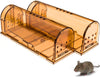 Original Humane Mouse Traps, Easy to Set, Kids/Pets Safe, Reusable for Indoor/Outdoor use, for Small Rodent/Voles/Hamsters/Moles Catcher That Works. 2 Pack