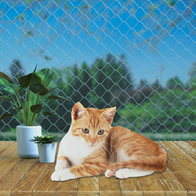 HICI Cat Safety Net Dog Pet Anti-Bird Protection Net Balcony Terrace Doors and Windows Protection Barrier (3 * 3m) (3 * 6m) (3 * 8m)