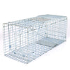 Alive Animal Cage Trap 18"/24"/32" Steel Cage Catch Release Humane Rodent Cage for Rabbits, Stray Cat, Squirrel, Raccoon, Mole, Gopher, Chicken, Opossum, Skunk & Chipmunks (32" Wire Mesh Door)