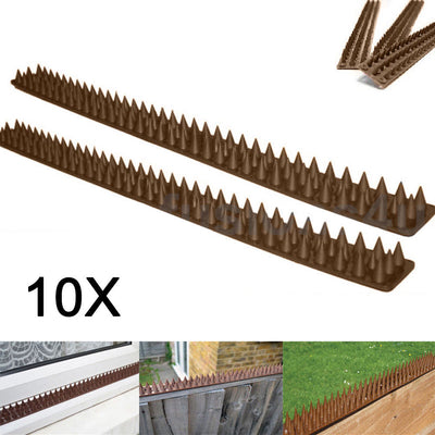Anti Pigeons Spikes, Bird Pest Control Spikes Fence, Work For Wild Cat, Rodent Too 10pcs x 48cm